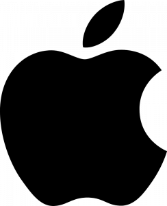 logo of Apple.