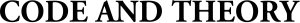 logo of Code and Theory.